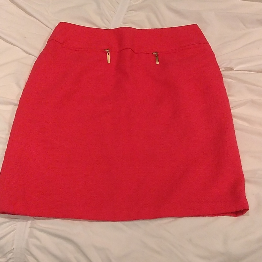 Hot pink skirt